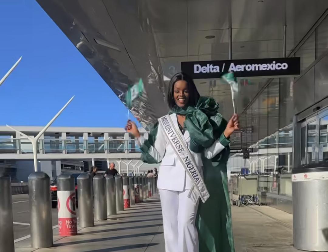 Miss Universe Nigeria 2024, Chidimma Adetshina, Arrives in Mexico for Global Pageant