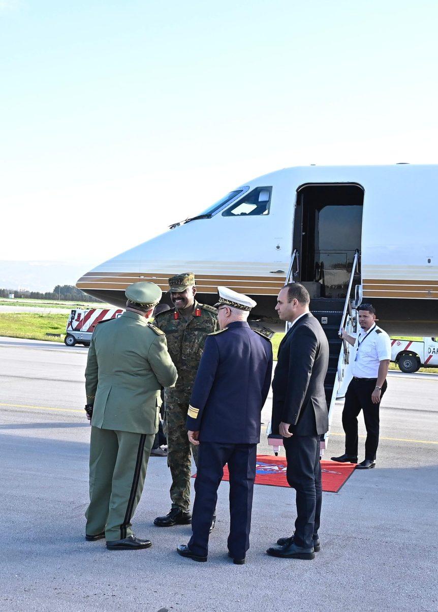 Gen Muhoozi Arrives in Algeria for Strategic Military Talks