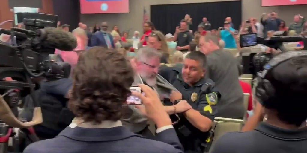 Protester Removed from Marjorie Taylor Greene’s GOP Town Hall