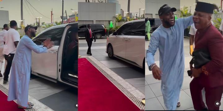 Davido Meets Highlife Legend Bright Chimezie in Lagos Visit