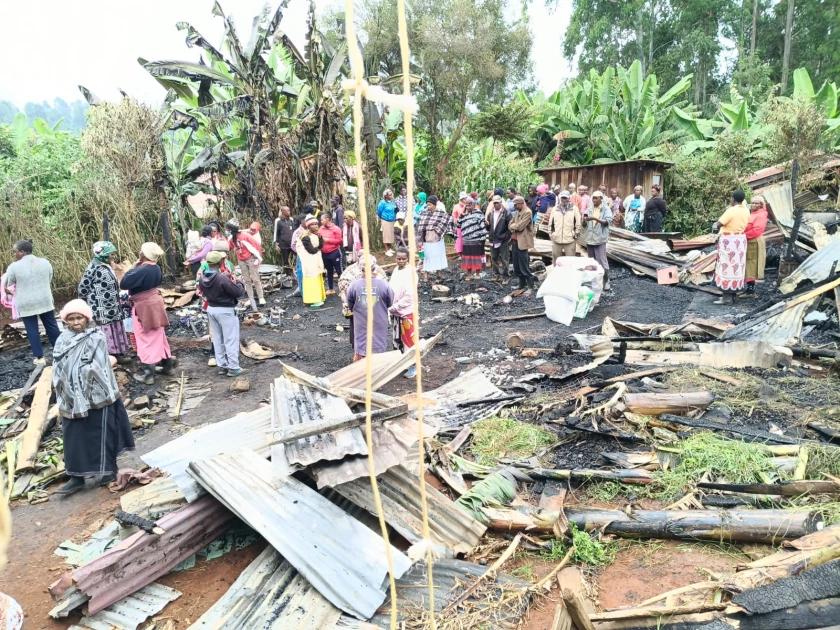 Two Children Die in Nyeri House Fire as Sister Escapes