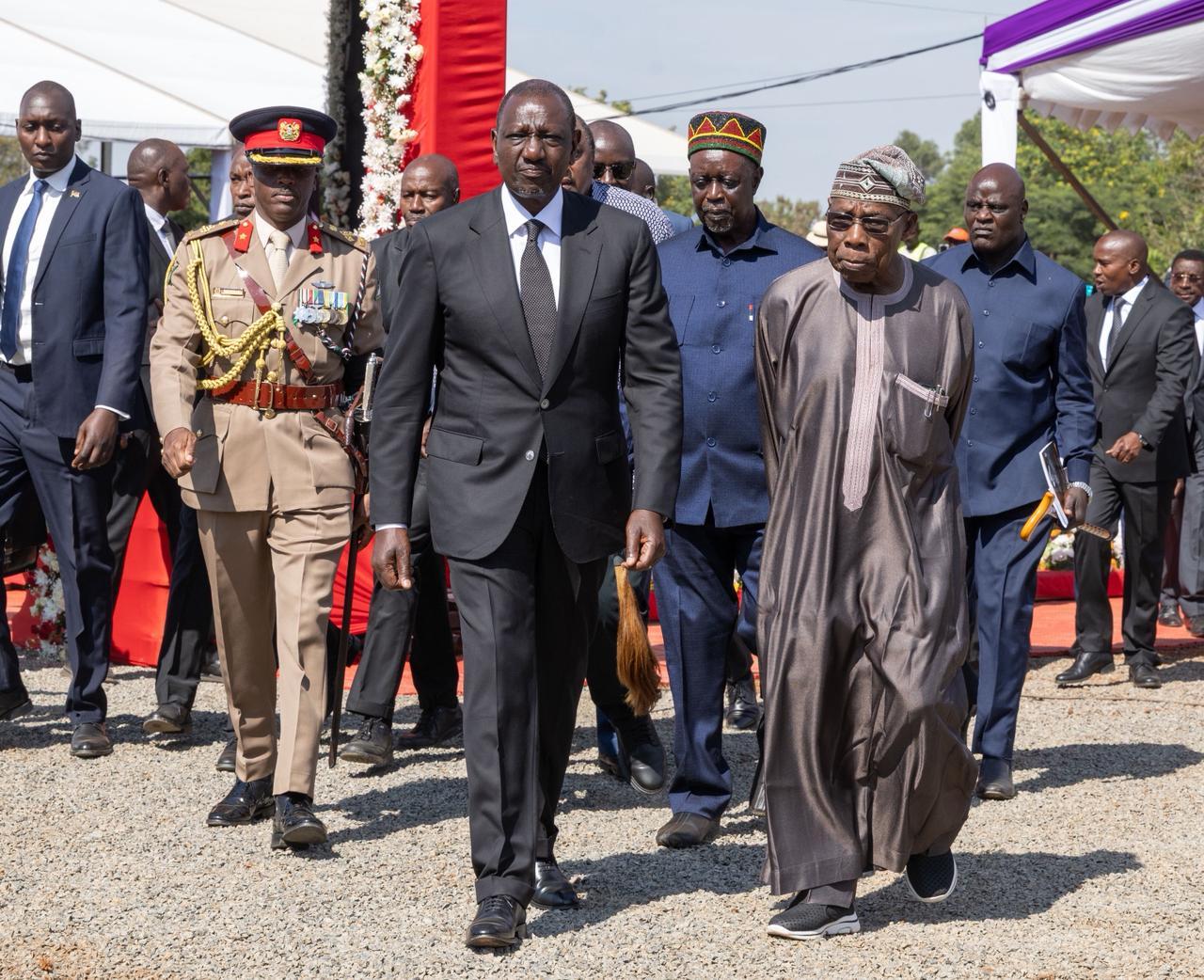 Ruto, Uhuru Lead Thousands in Farewell to Raila Odinga in Bondo