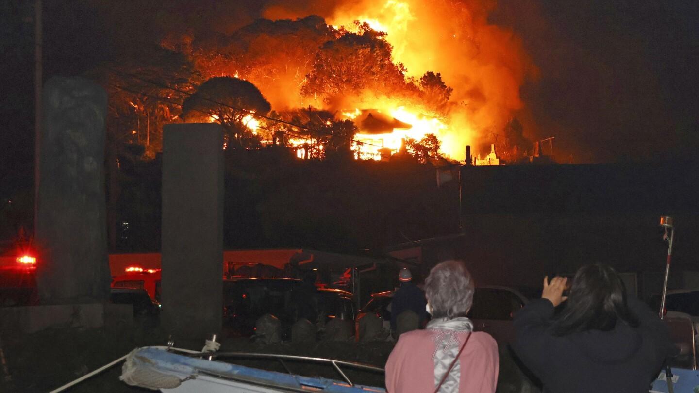 Massive Fire in Southwestern Japan Damages 170 Homes, Prompts Evacuations