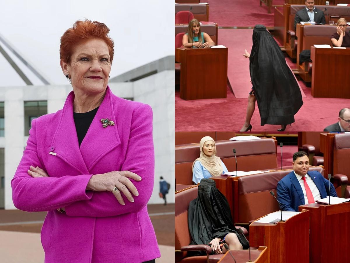 Hanson’s Burka Stunt in Senate Reignites Tensions Over Diversity