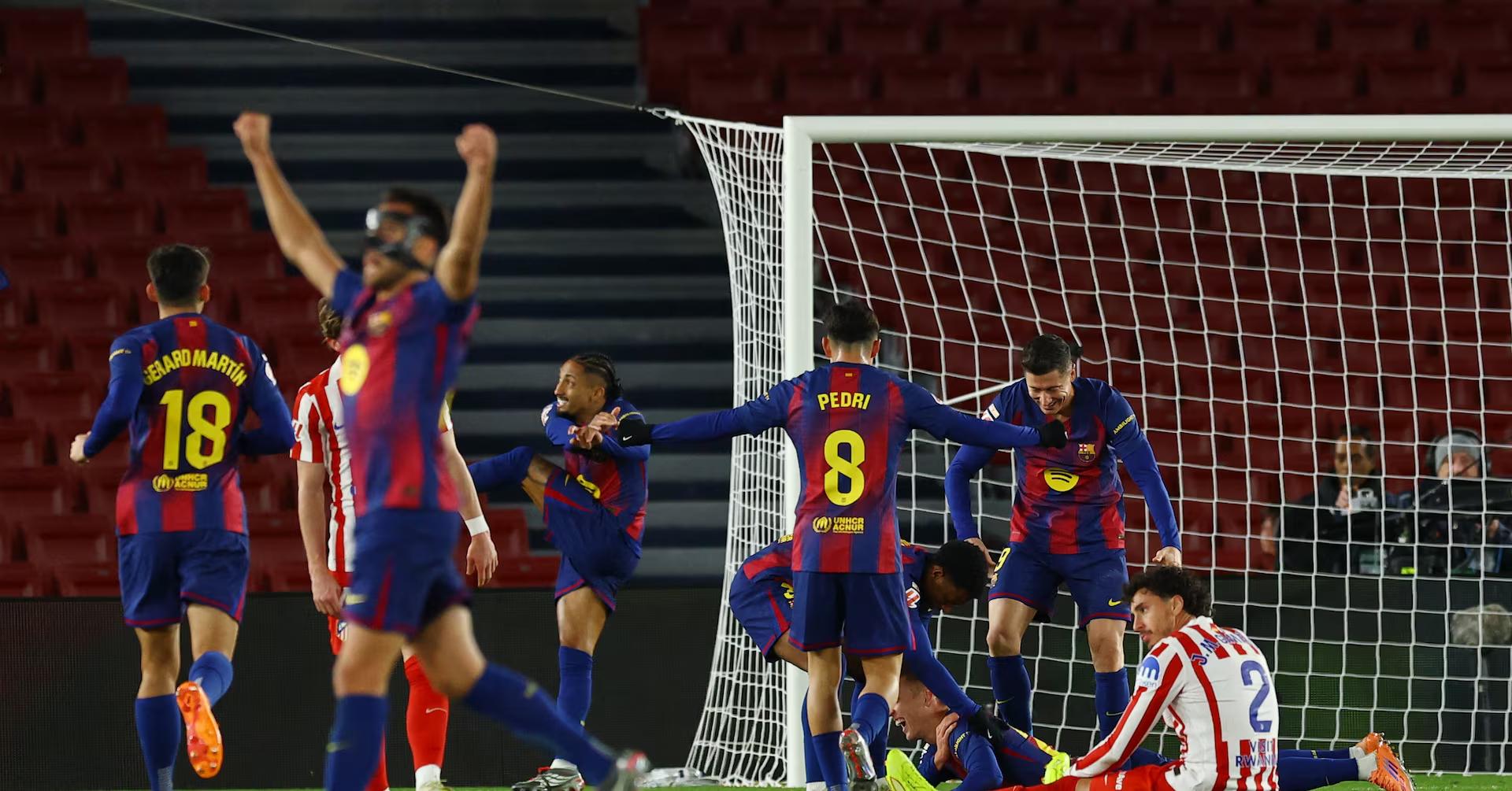 Barcelona Come From Behind to Beat Atletico, Lead La Liga by Four Points