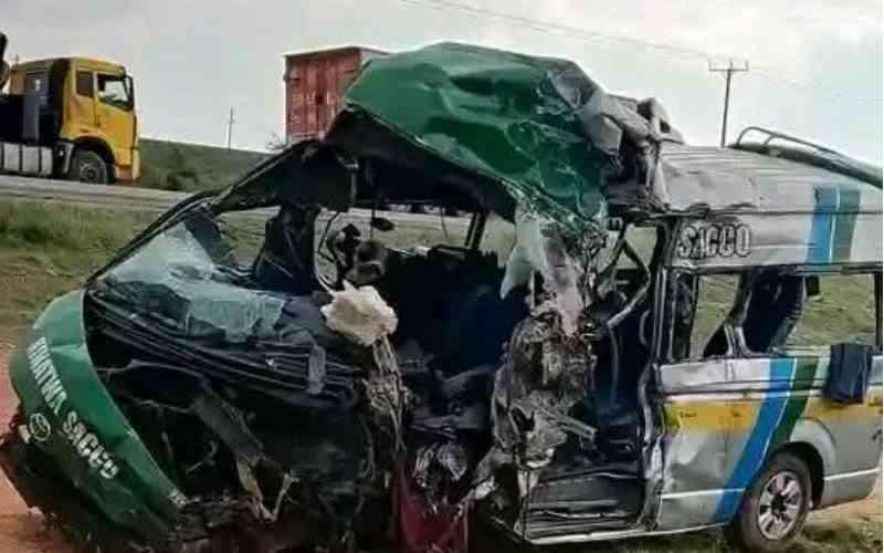 Seven Die in Dawn Matatu Crash on Nairobi–Mombasa Highway